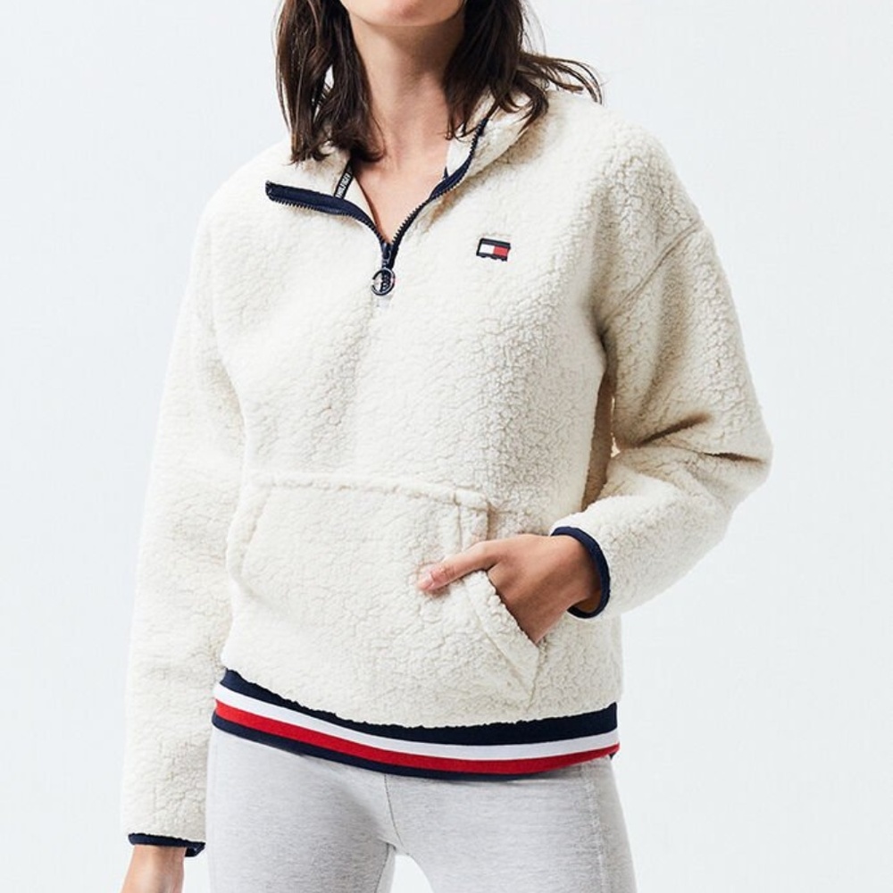 Tommy Hilfiger Sherpa Half Zip Sweatshirt